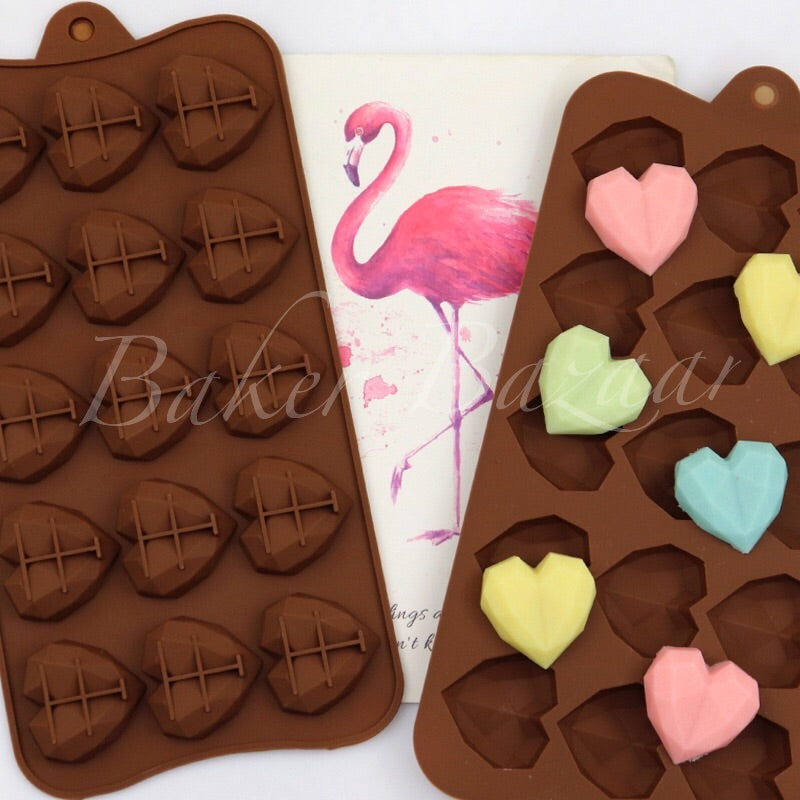 Mini Heart Beans Chocolate Bar Silicone Mould