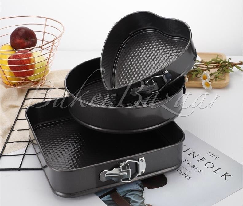 Heart, Round And Square Shaped Baking Pan/cake Tins/mould - 3