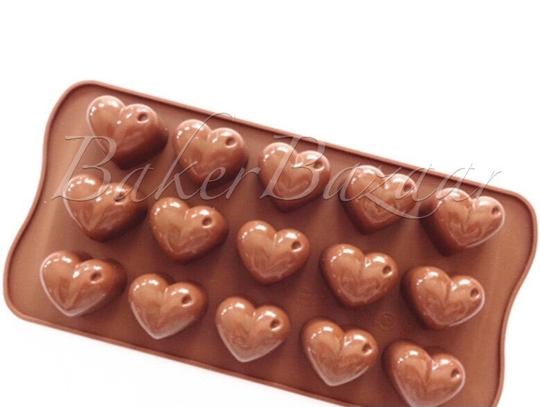 Heart shaped silicone outlet mould