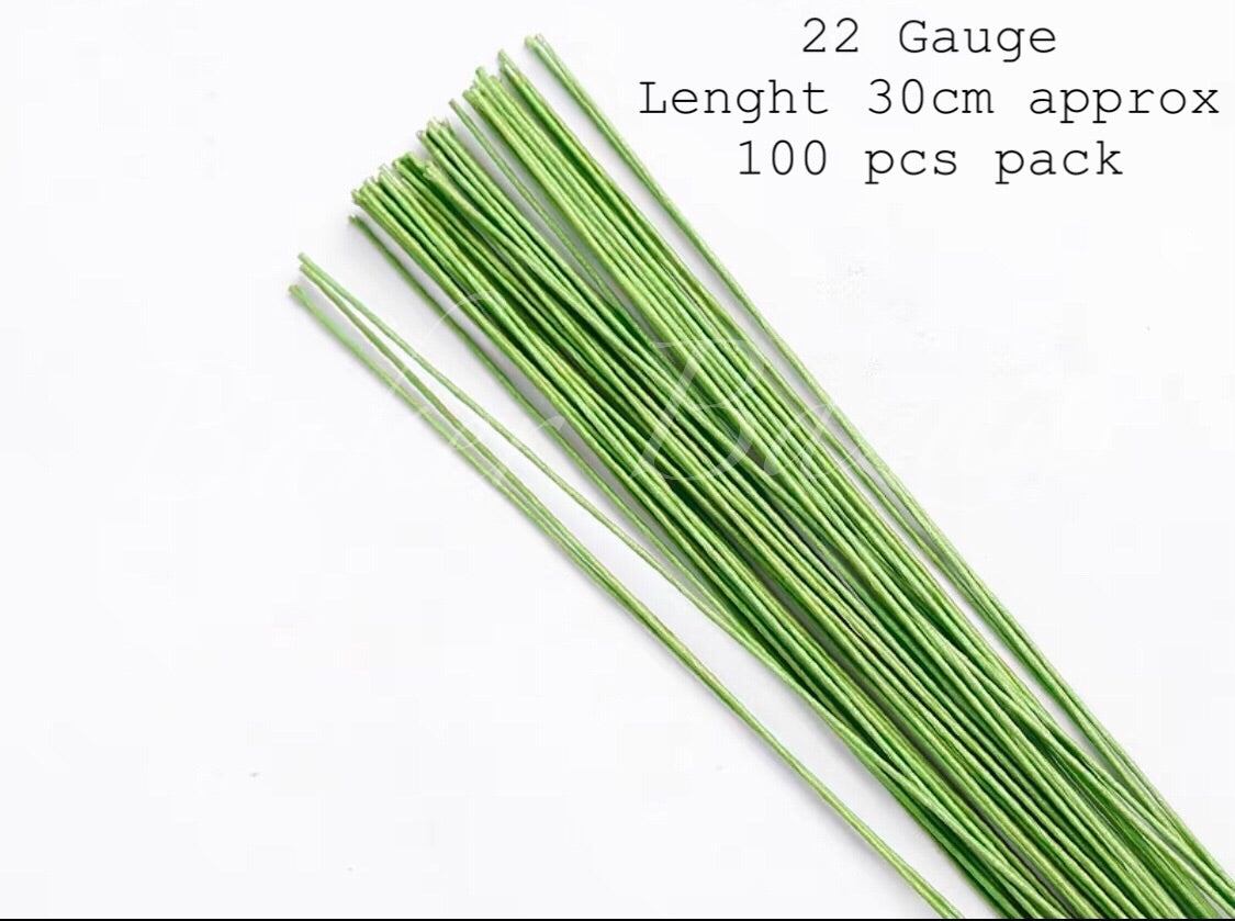 Floral Wire 100pcs Green Floral Wire For Crafts Flower Making