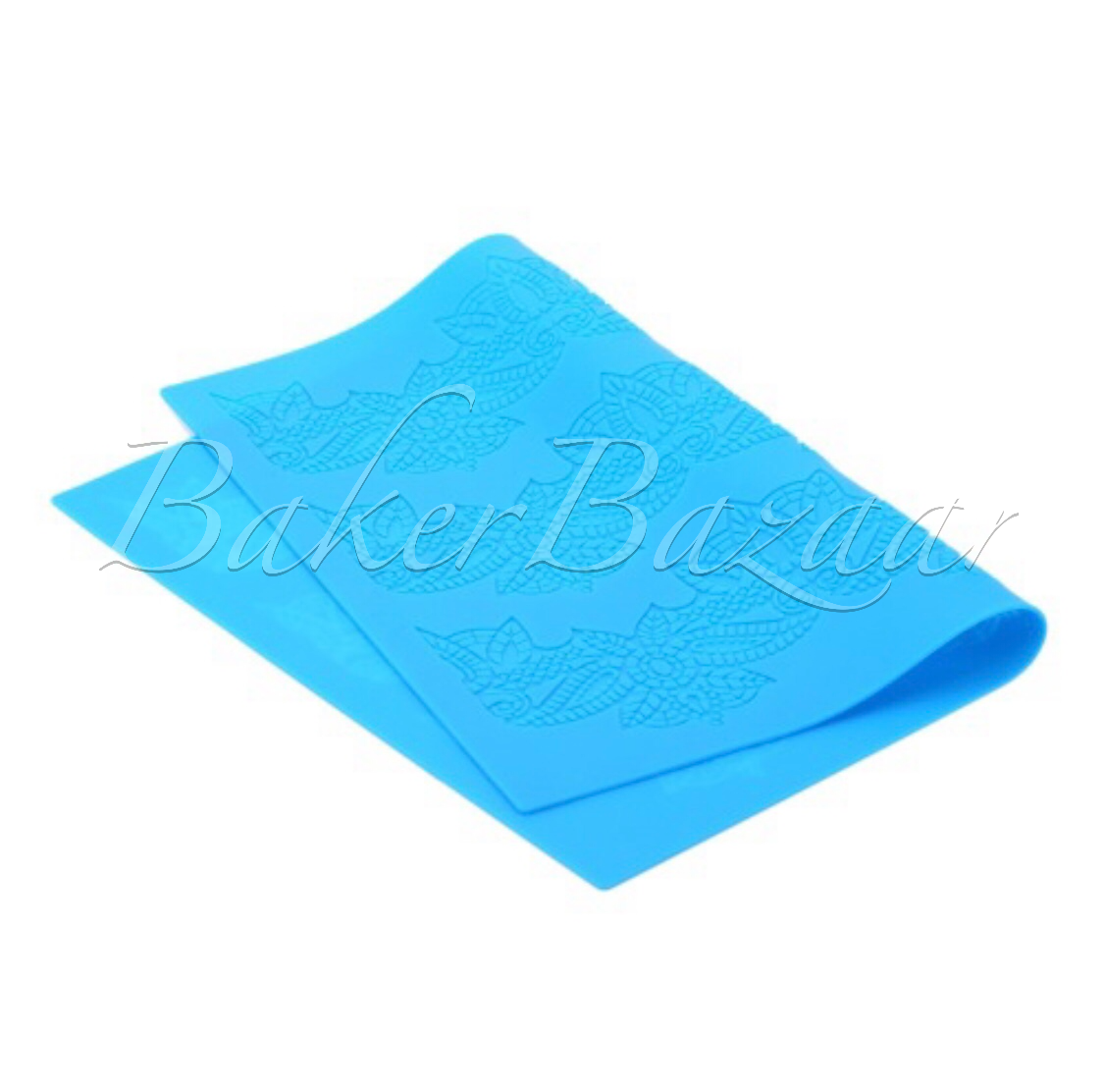 Silicone Fondant FLORAL BORDER Mould Embosser Mat Sugar Cake Mold  Decorating