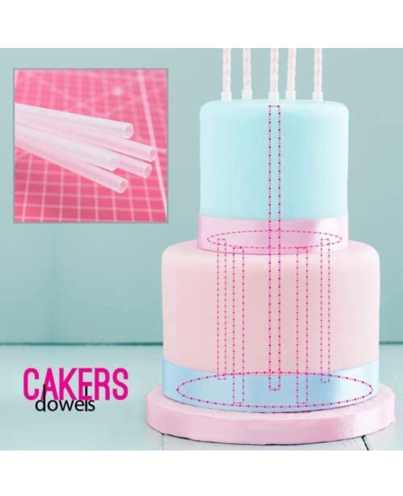40Pcs Cake Dowel Rods Set, Cake Sticks Support Rods for Tiered Cakes  Including 5 Cake Separator Plates for 4, 6, 8, 10,12 Inch Cakes and 20  White Cake Sticks Support Rods,15 Clear Cake Stacking Dowels - Walmart.com